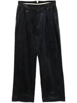 スーツ SAMUEL GUI YANG LEE TROUSER DOVE GREY Dark Grey Bird's Eye Slim Leg Straight Suit Pants in Pure