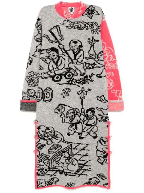 YANYAN KNITS vestido con motivo