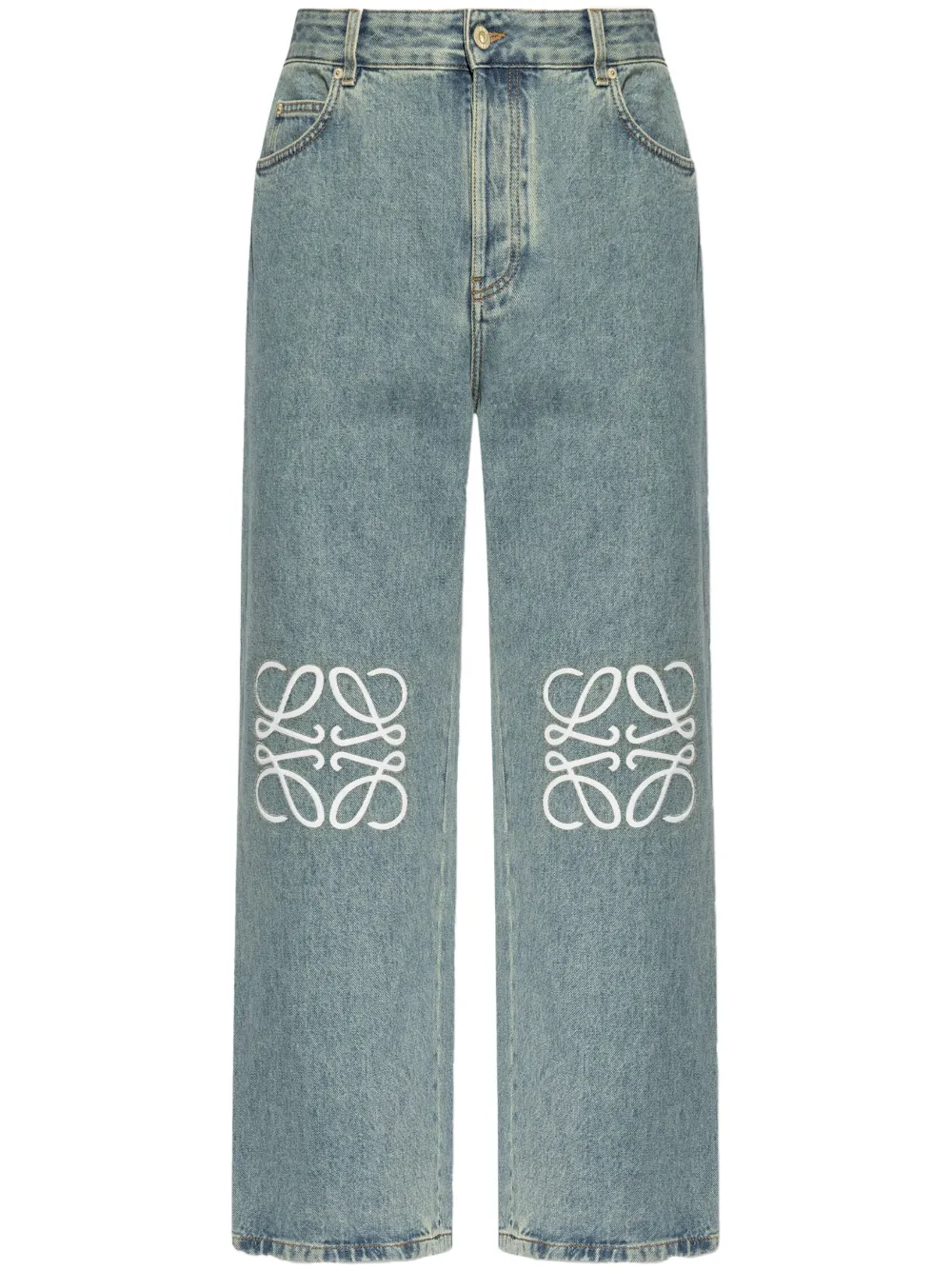 LOEWE Jeans met borduurwerk Blauw