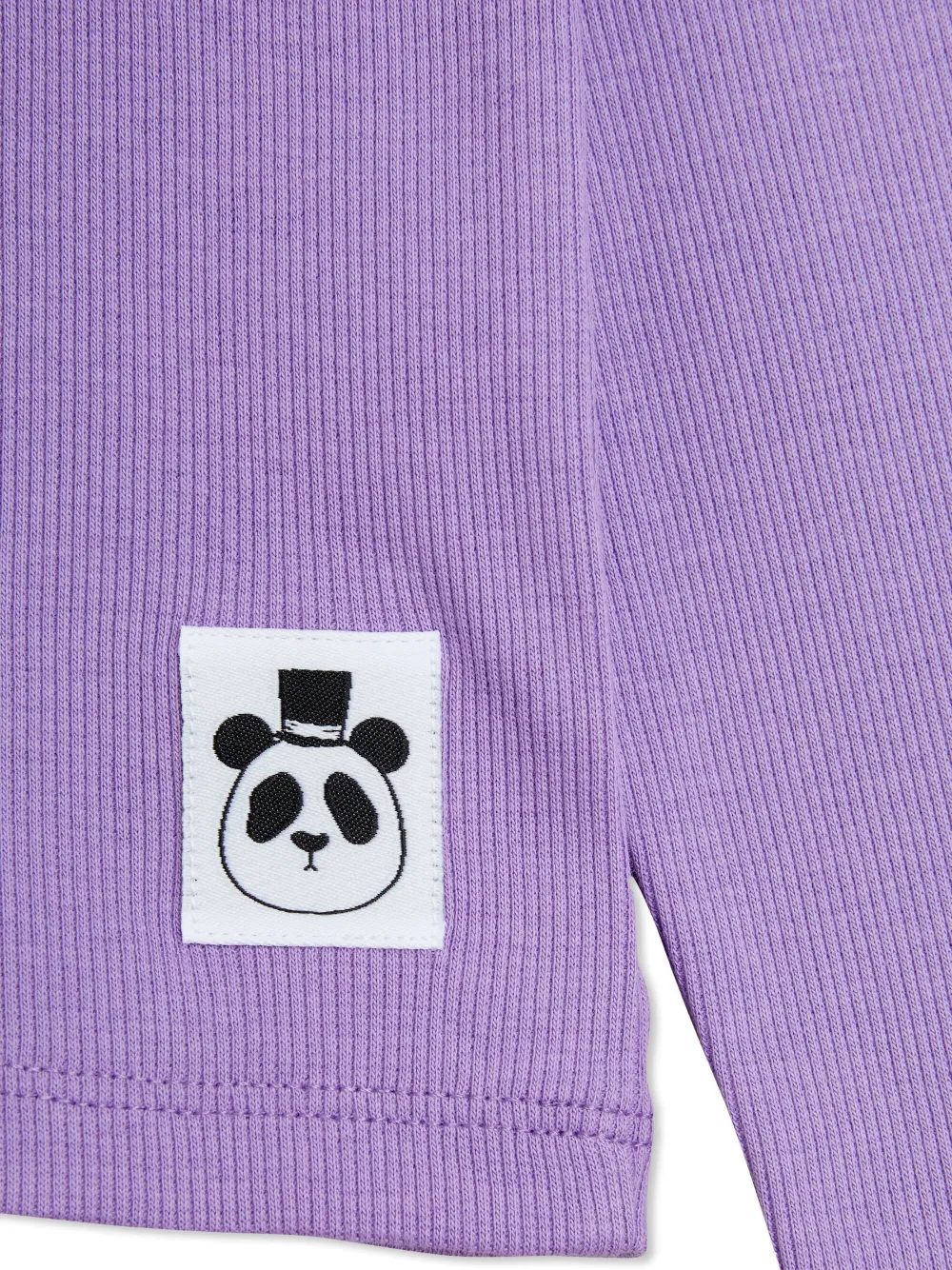 Mini Rodini Geribbeld T-shirt met lange mouwen Paars