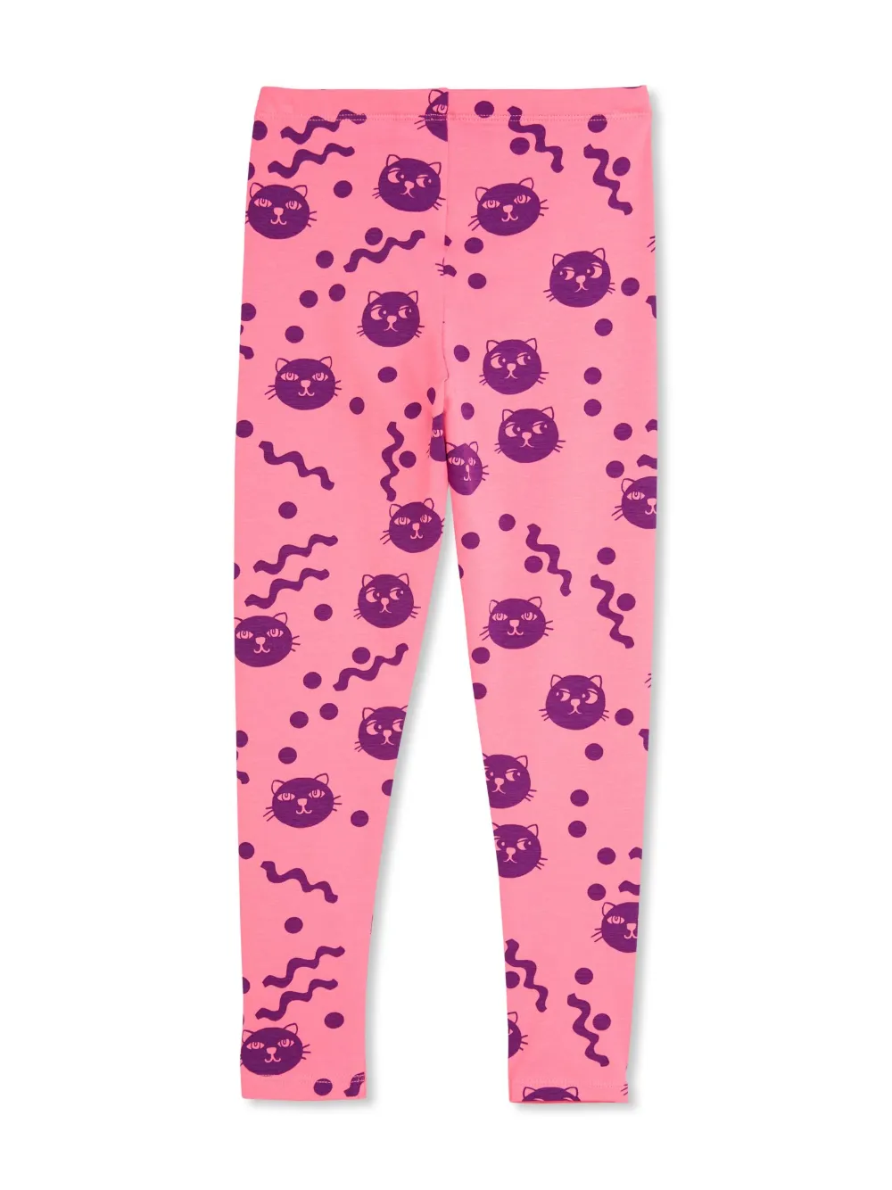 Mini Rodini Squigly Cats legging - Roze