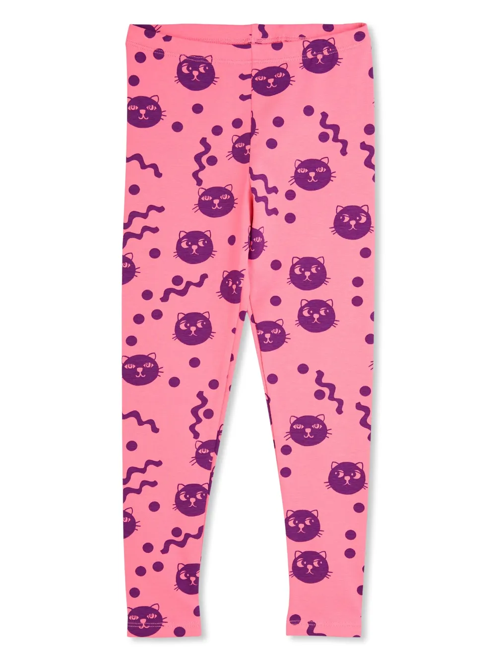 Mini Rodini Squigly Cats legging Roze