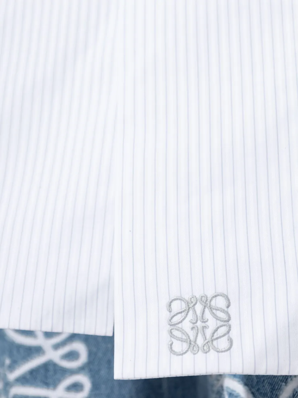 Shop Loewe Belted Blouse In White