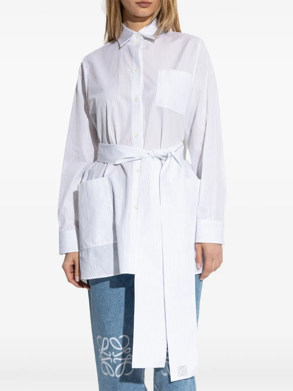 LOEWE BELTED BLOUSE