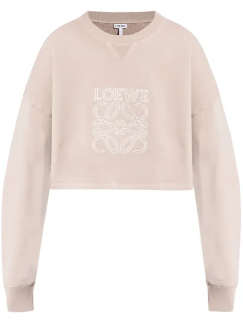 LOEWE cropped cotton sweatshirt 