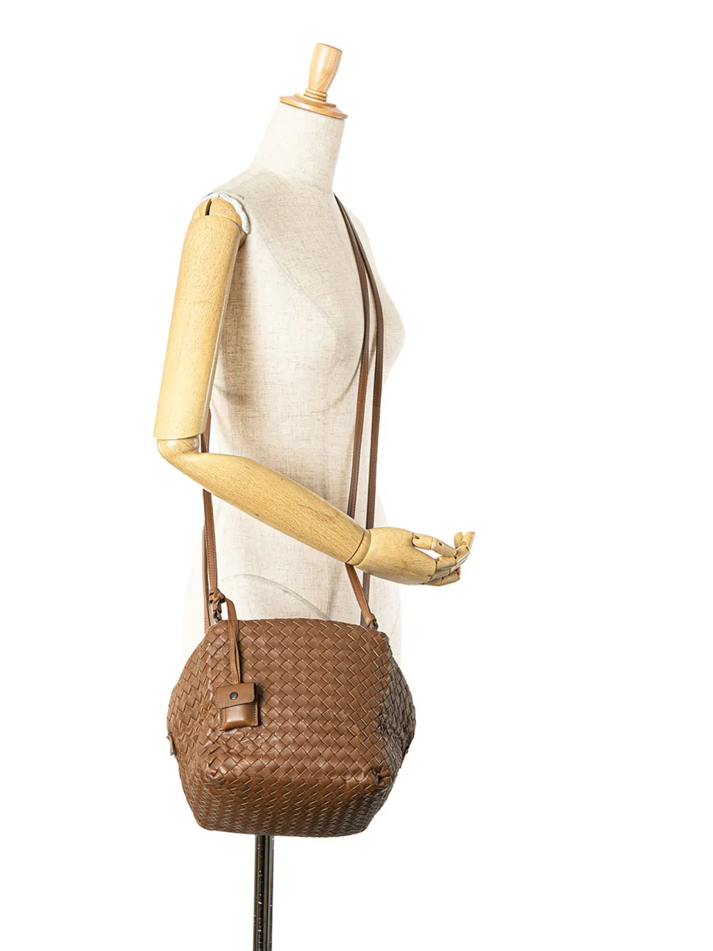 Bottega Veneta Pre-Owned 2012-2024 Intrecciato Cube crossbody bag - Bruin