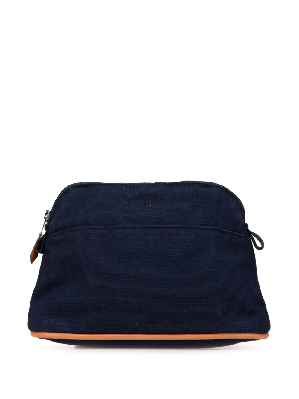 Hermès Pre-Owned 2015-2024 ミニ キャンバス ボリード ポーチ - ブルー Hermès Pre-Owned 2015-2024 ミニ キャンバス ボリード ポーチ - ブルー