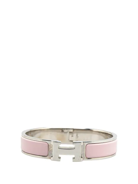 Hermès Pre-Owned 20th Century Narrow Enamel Clic H Bracelet PM costume bracelet
