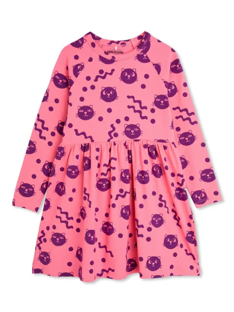 Mini Rodini Squiggly Cats dress