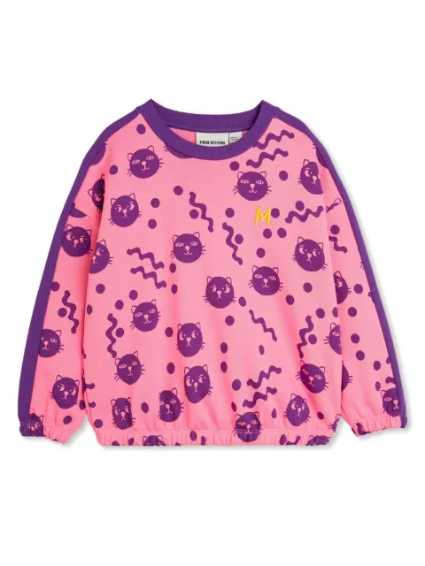 Mini Rodini Squiggly Cats sweatshirt 