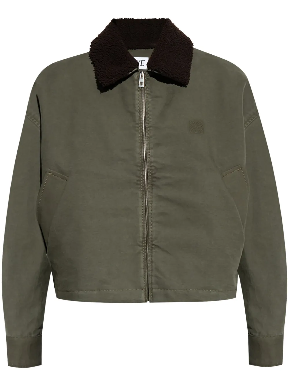 LOEWE chamarra de algodón | verde | Image 1