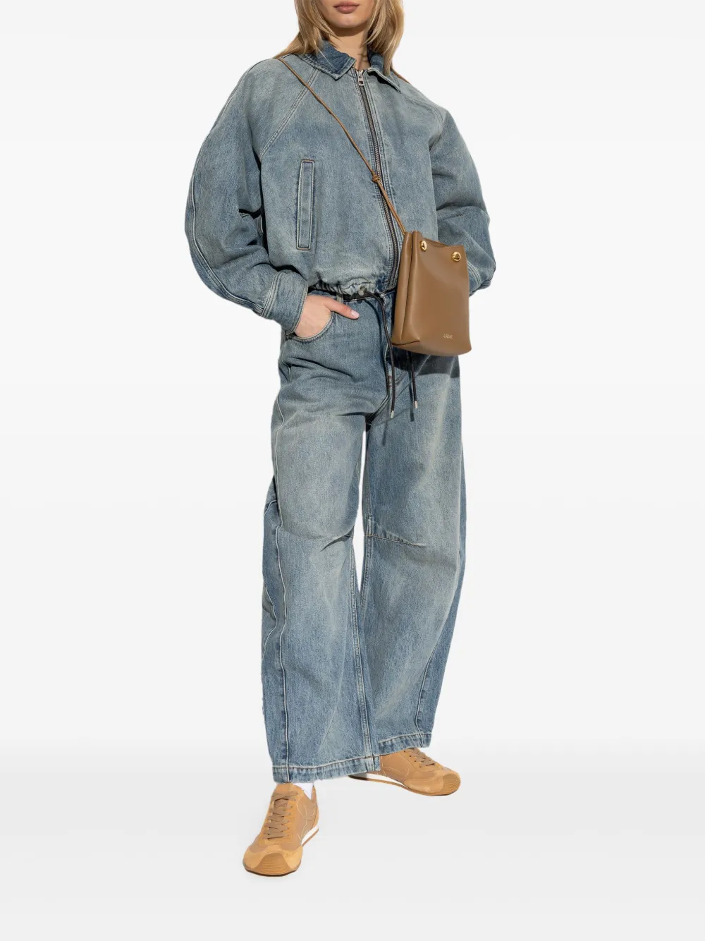 LOEWE Denim jack met ballonmouwen - Blauw