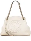 Gucci Pre-Owned 2000-2015 Medium Leather Soho Chain Tote shoulder bag - White