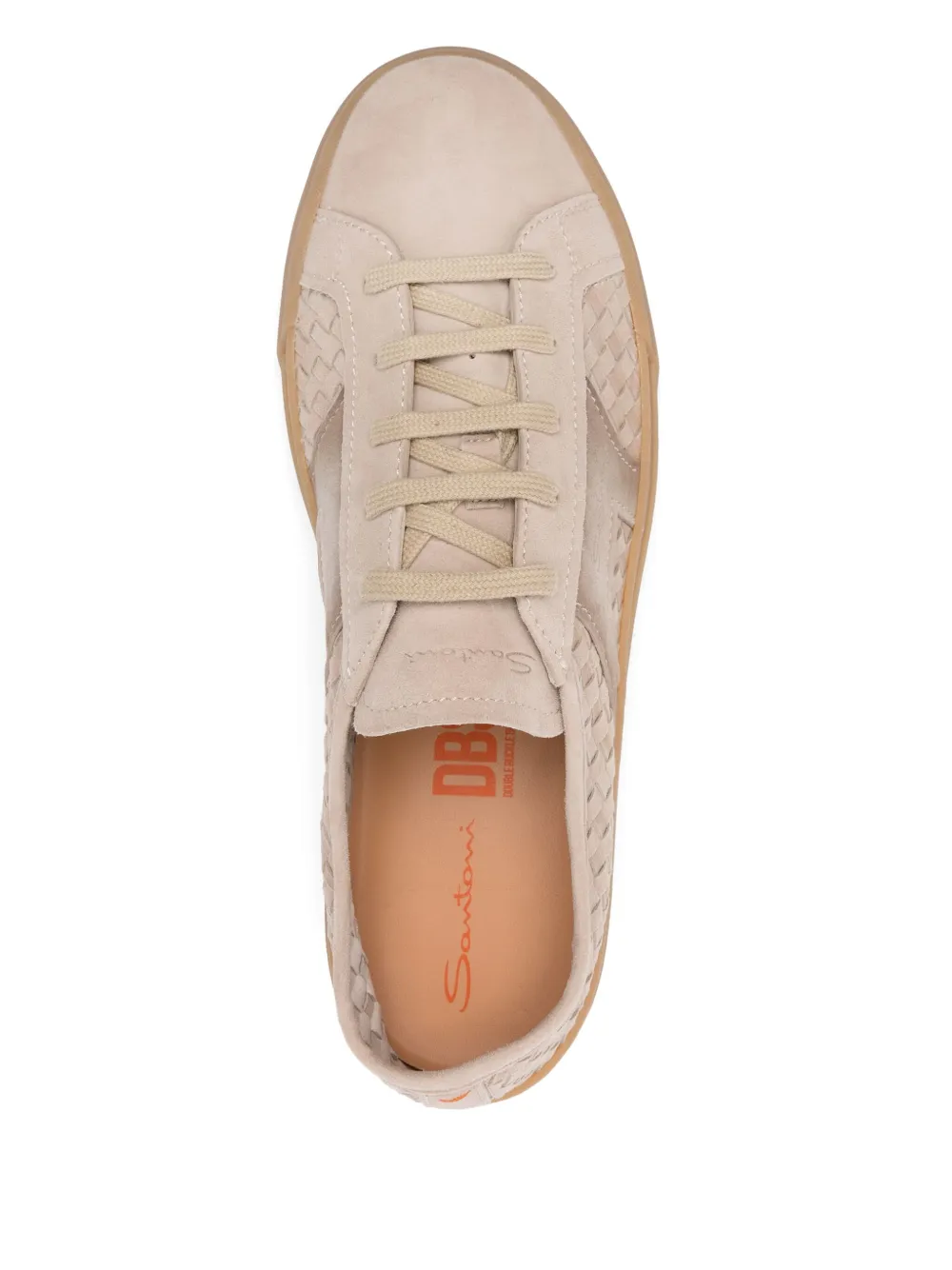 Santoni Suède sneakers Beige