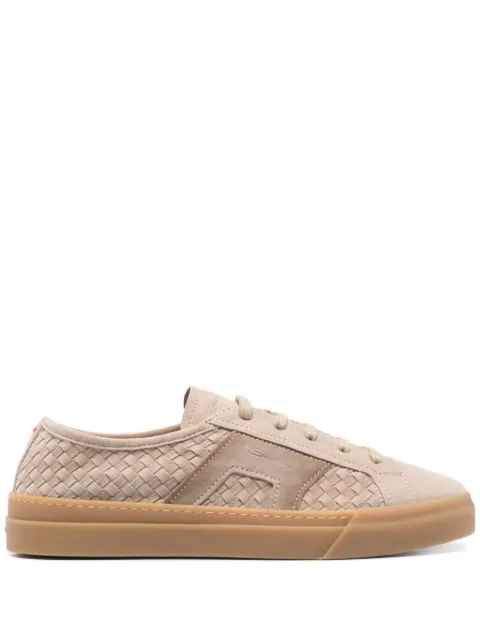 Santoni suede sneakers