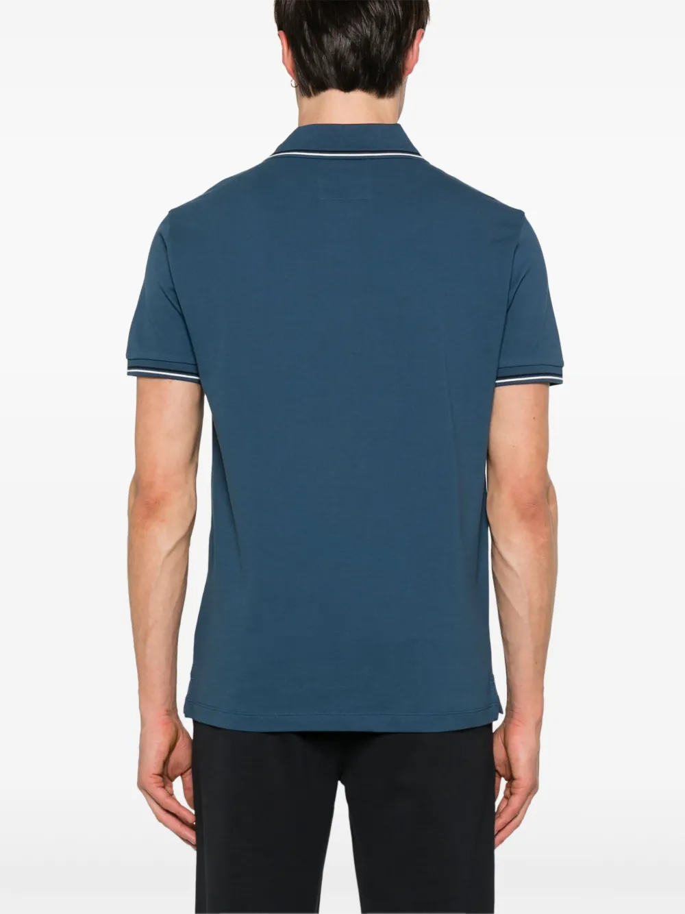 Emporio Armani Poloshirt met logoprint Blauw