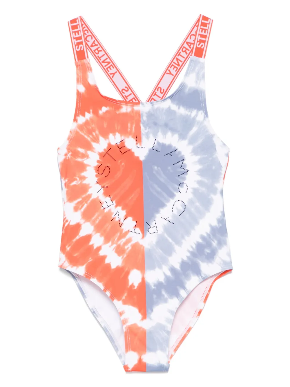 Stella McCartney Kids Badpak met tie-dye print Rood