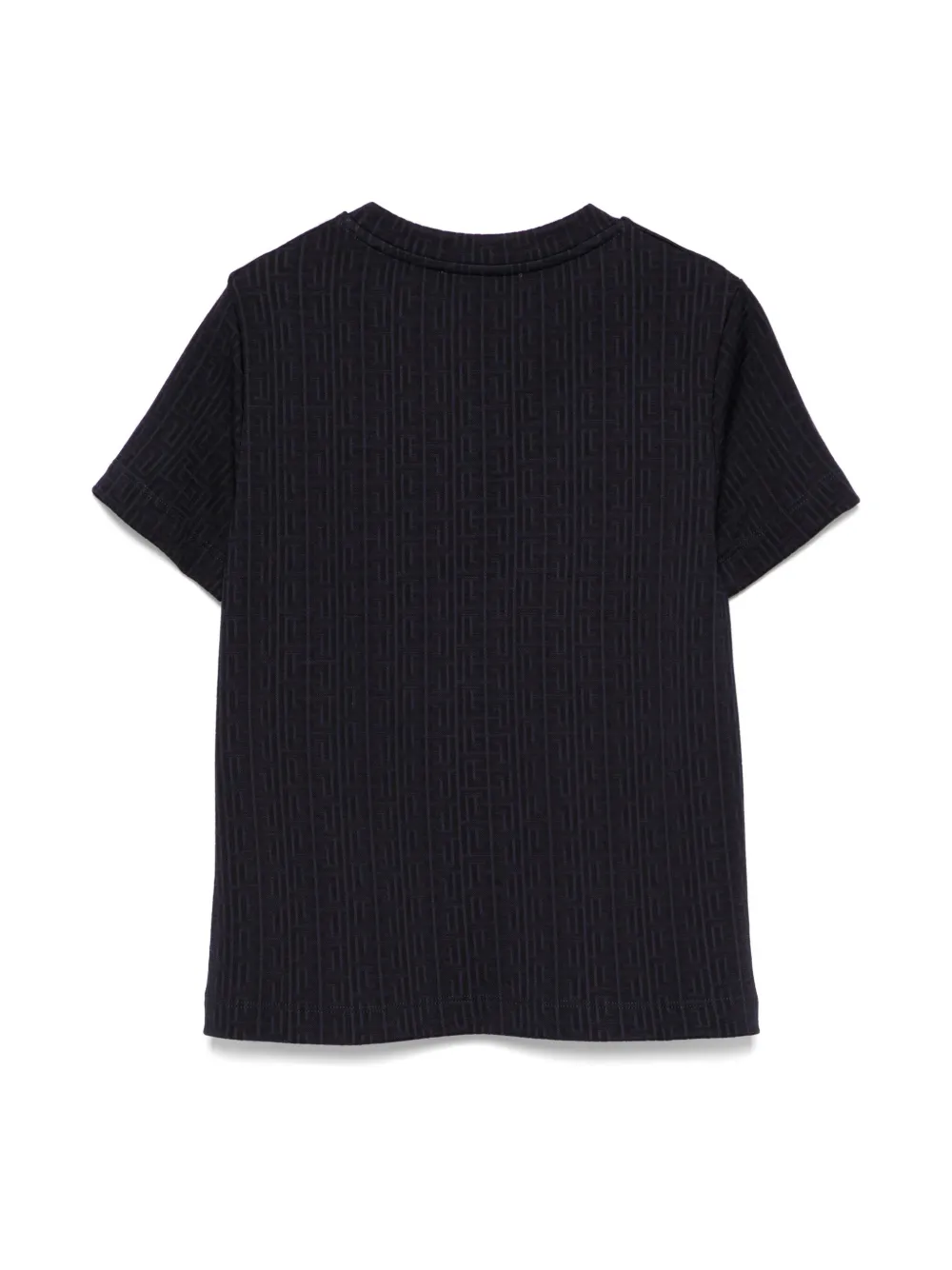 Balmain Kids T-shirt met monogram - Blauw