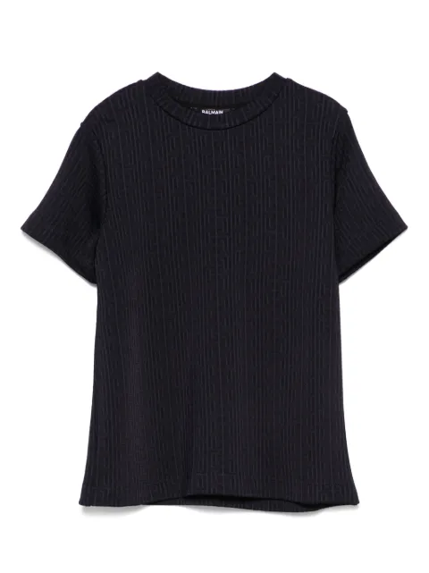 Balmain Kids monogram T-shirt 