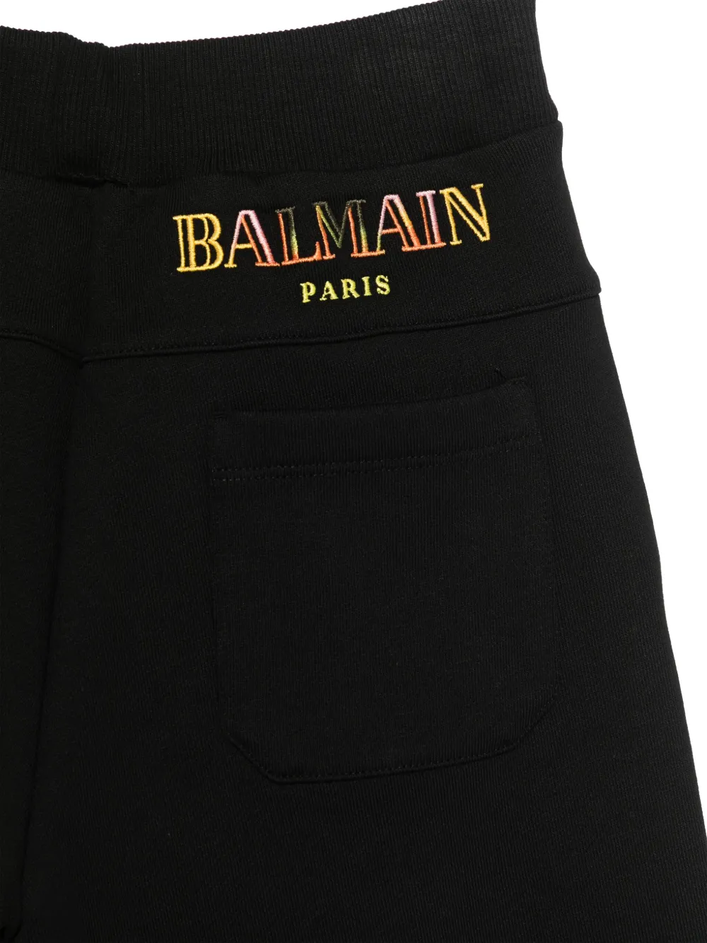 BALMAIN COTTON TRACK SHORTS