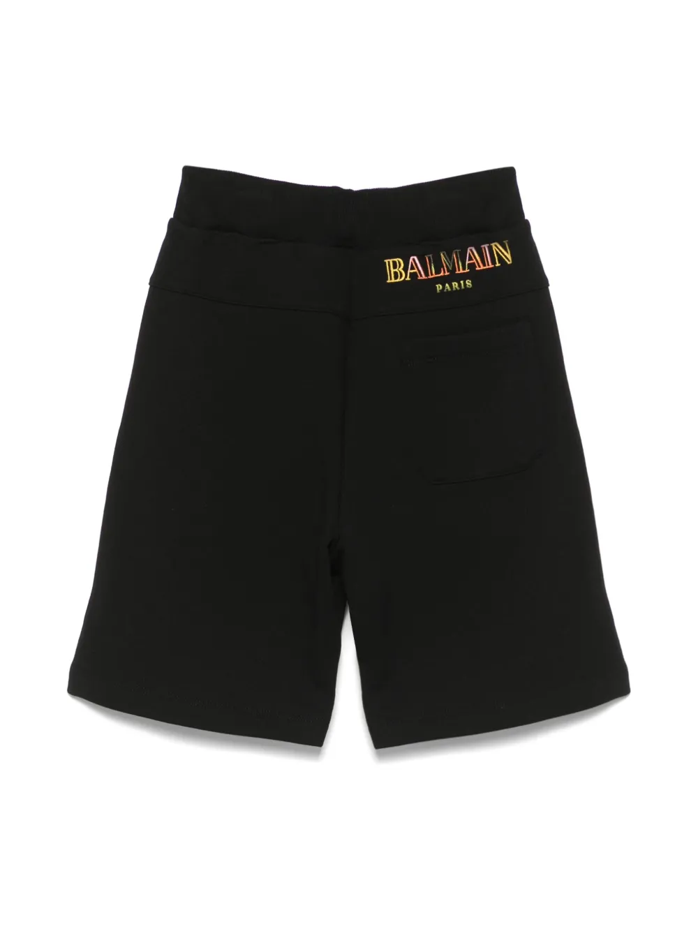 Balmain Kids Katoenen trainingsshorts - Zwart