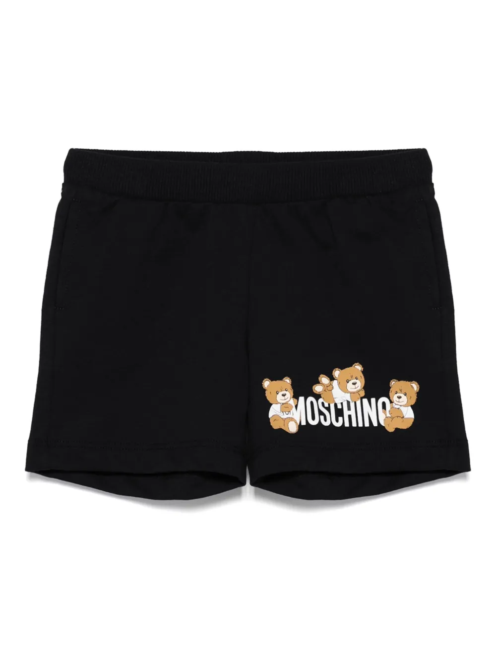 Moschino Kids Shorts met teddybeerprint Zwart