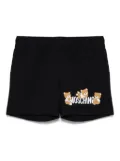 Moschino Kids Teddy Bear-print shorts - Black