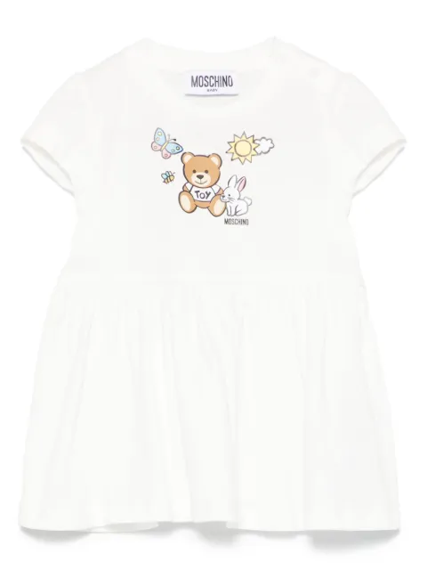 Moschino Kids Kleid mit grafischem Print