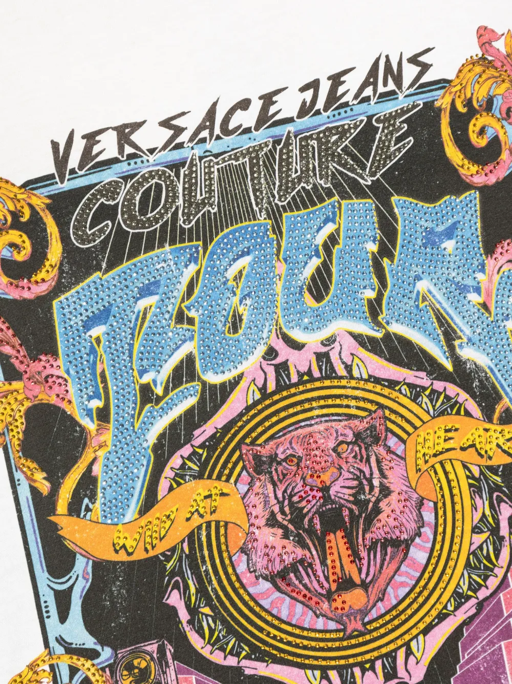 Versace Jeans Couture T-shirt met print Wit