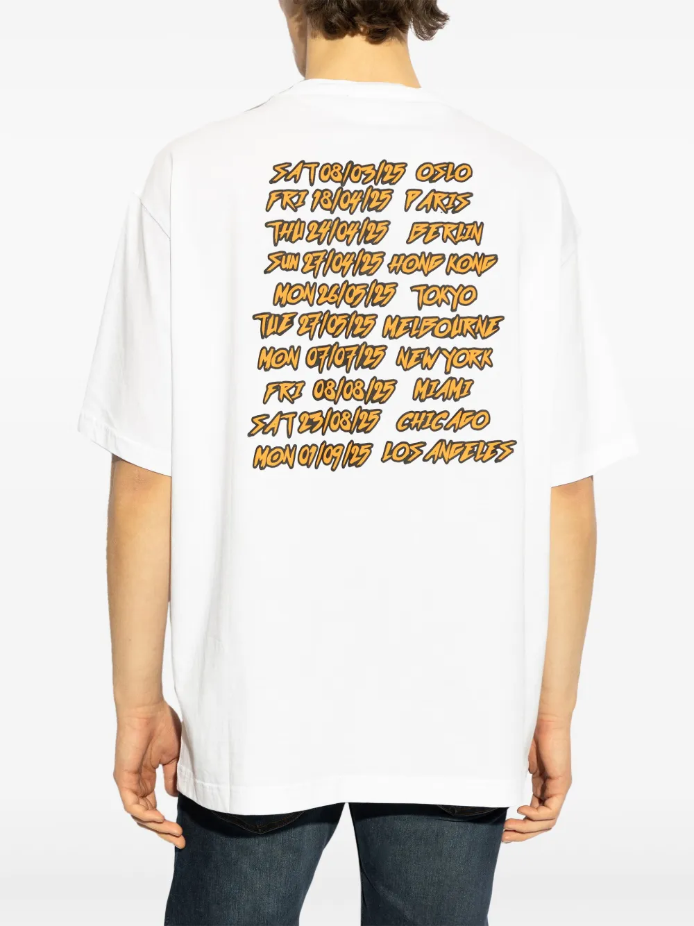 Versace Jeans Couture T-shirt met print Wit
