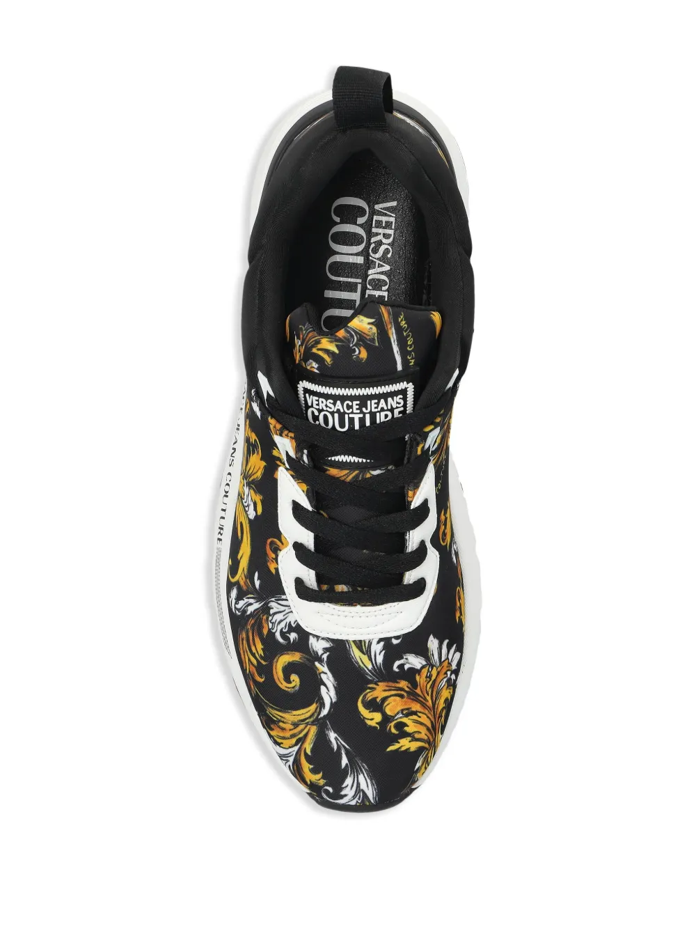 Versace Jeans Couture Barocco-print sneakers Black