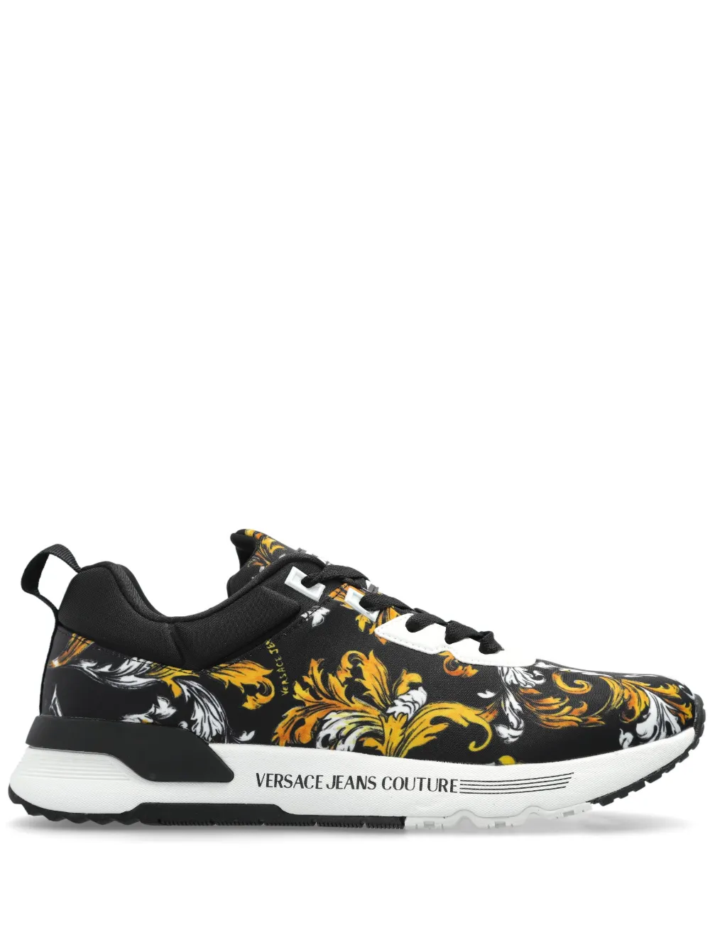 Versace Jeans Couture Barocco-print sneakers Black