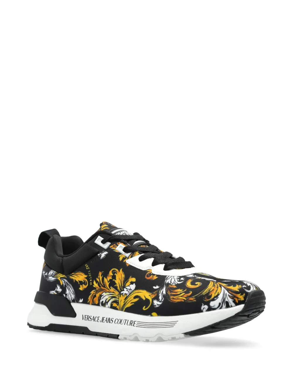 Versace Jeans Couture Barocco-print sneakers Black