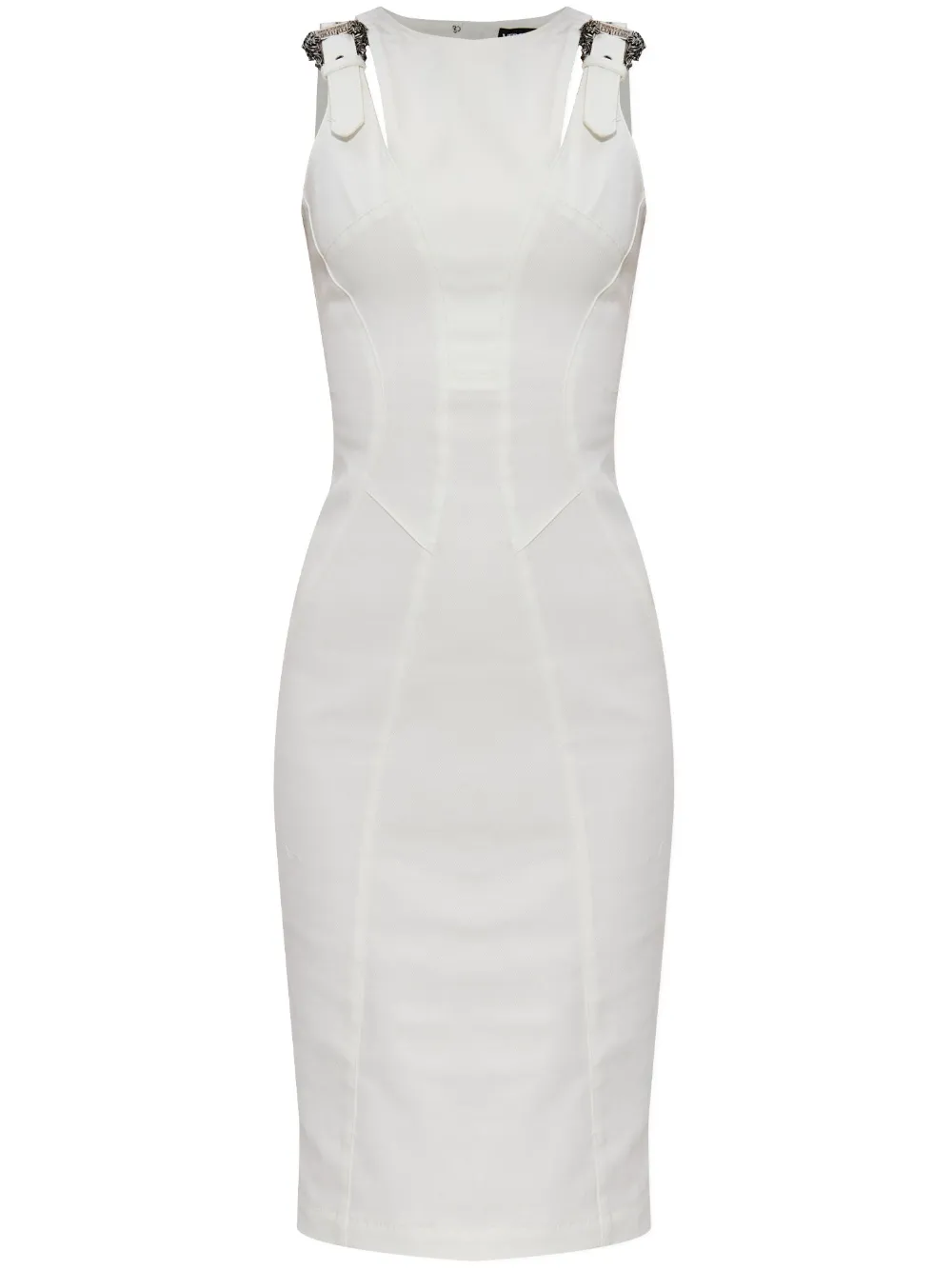 rear slit midi dress