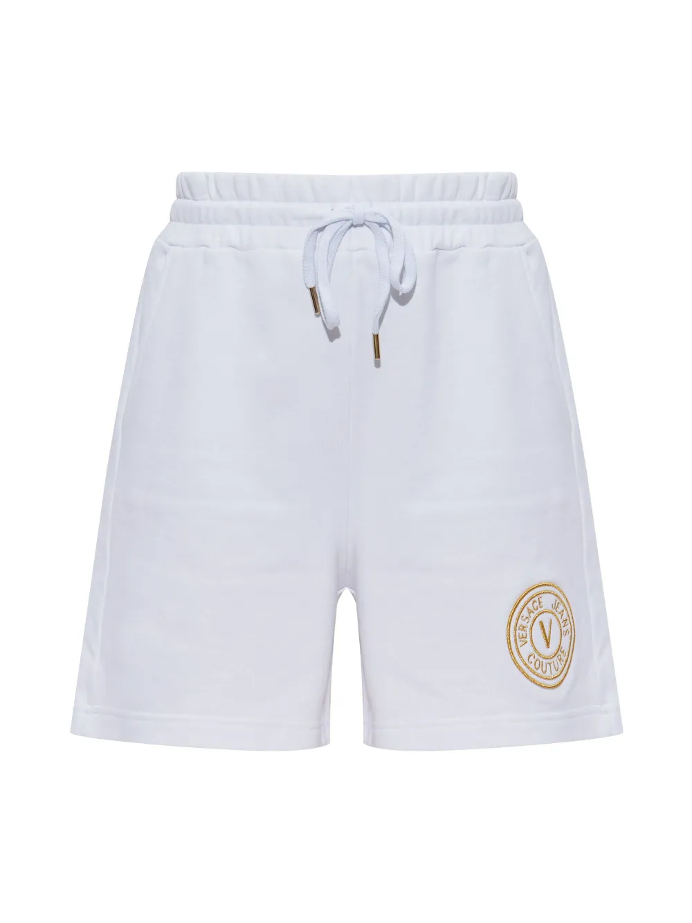 Versace Jeans Couture logo-embroidered shorts Wit