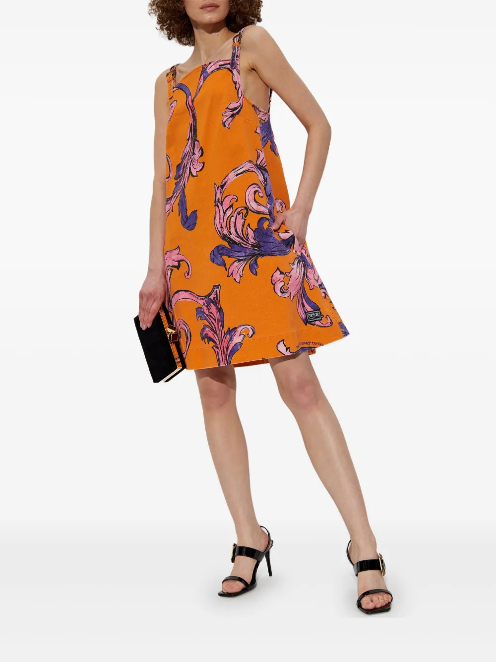 Versace Jeans Couture a-line midi dress - Oranje