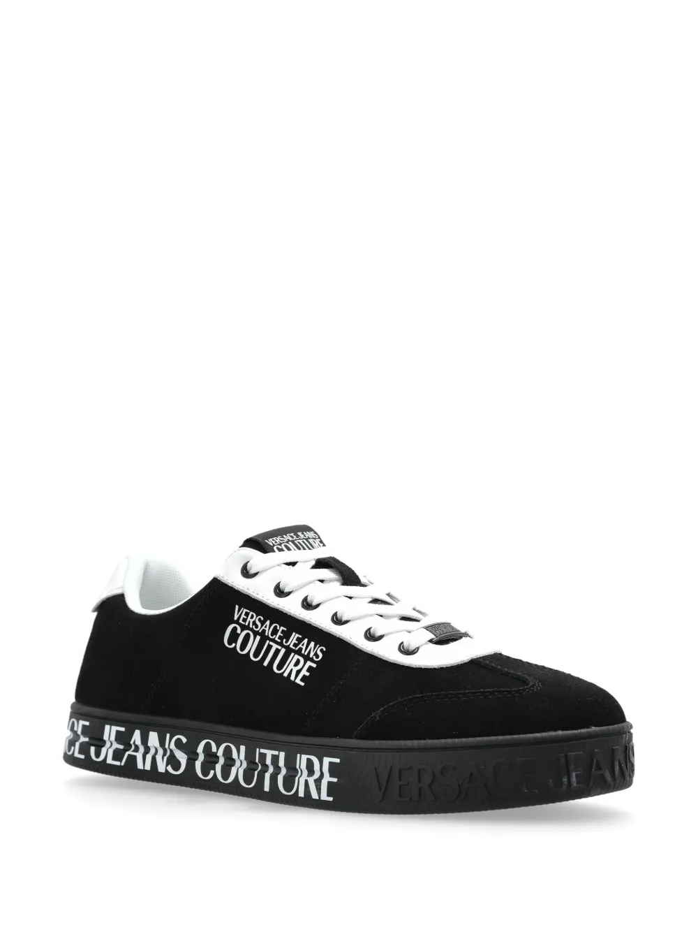 Versace Jeans Couture suede trainers - Zwart