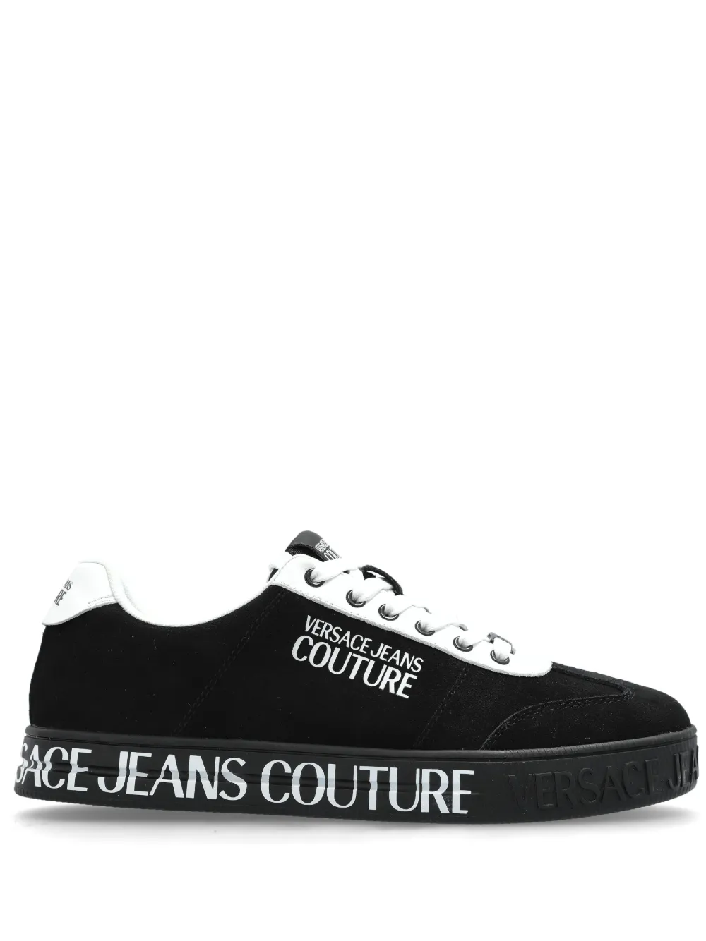 Versace Jeans Couture suede trainers Black