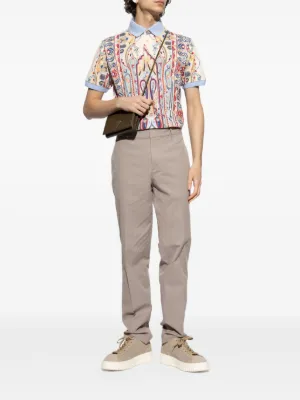 Tシャツ・カットソー ETRO FW24 Etro Wool Shirt (MRBA0041 99TTB50 S8462) Etro men's cotton T-shirt with peacock print mrma0004aj058