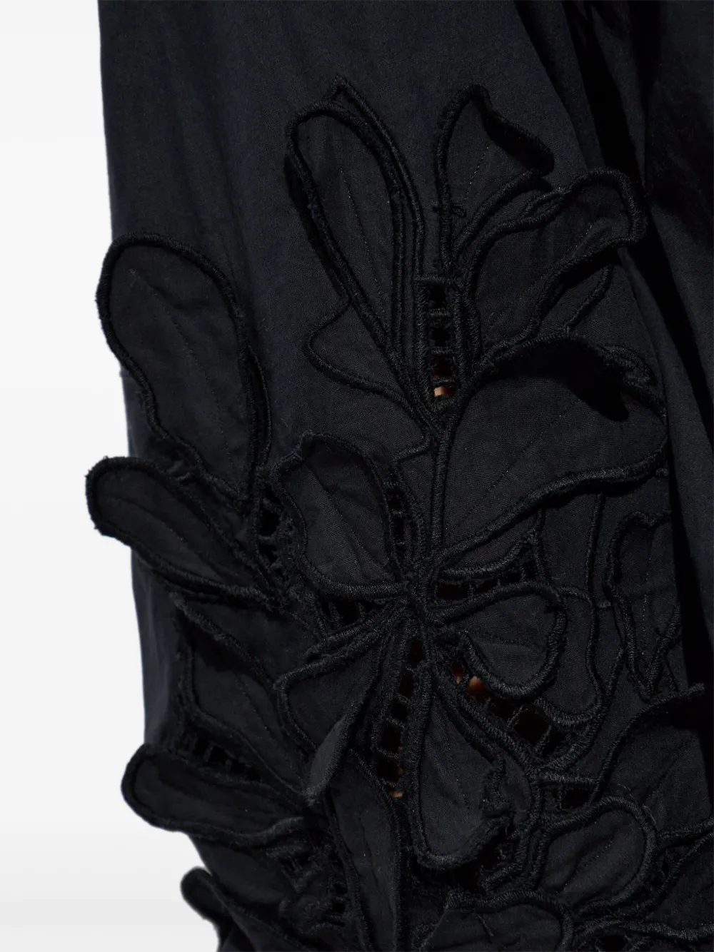 Forte Katoenen blouse Zwart
