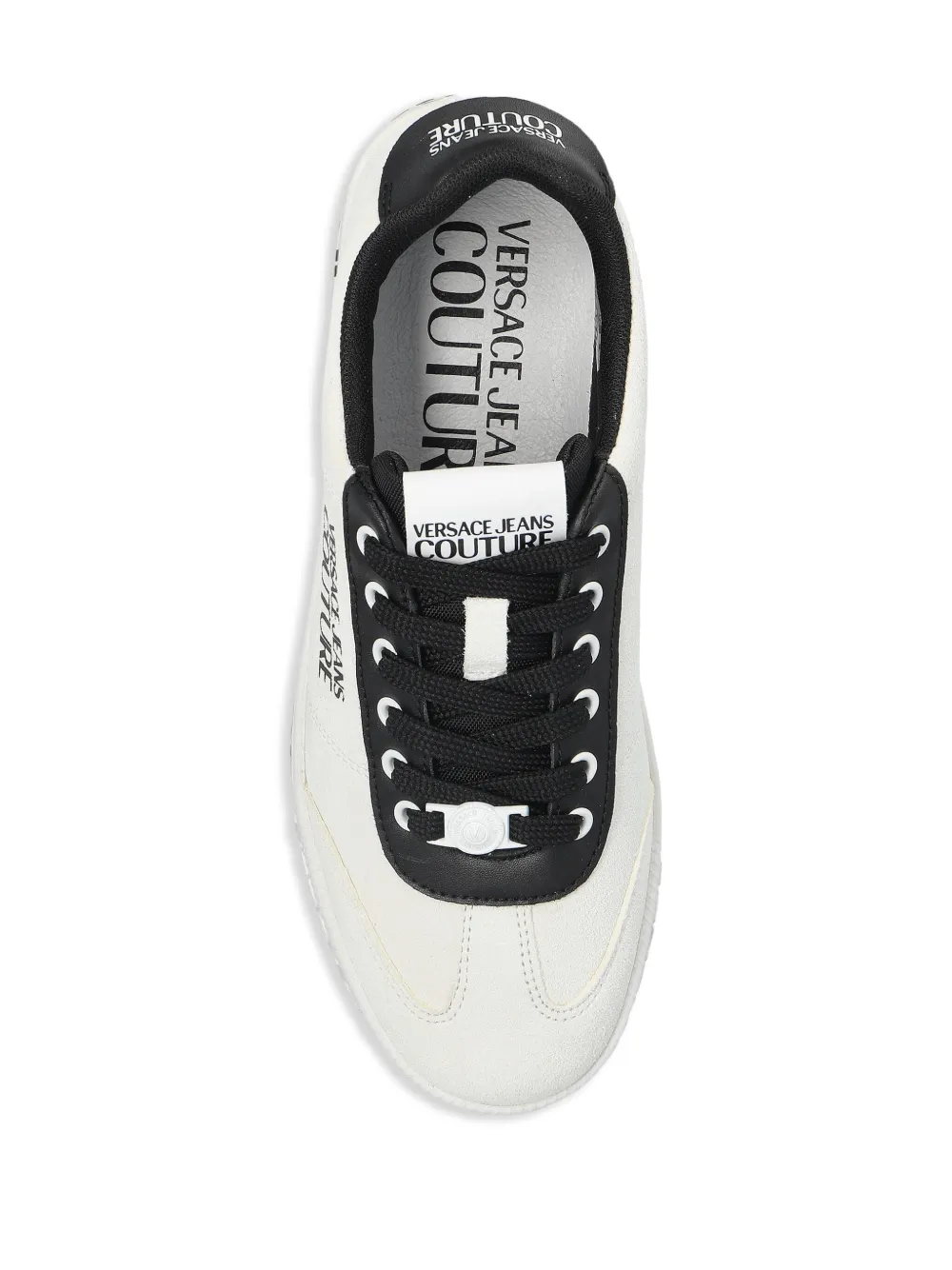 Versace Jeans Couture suede trainers White