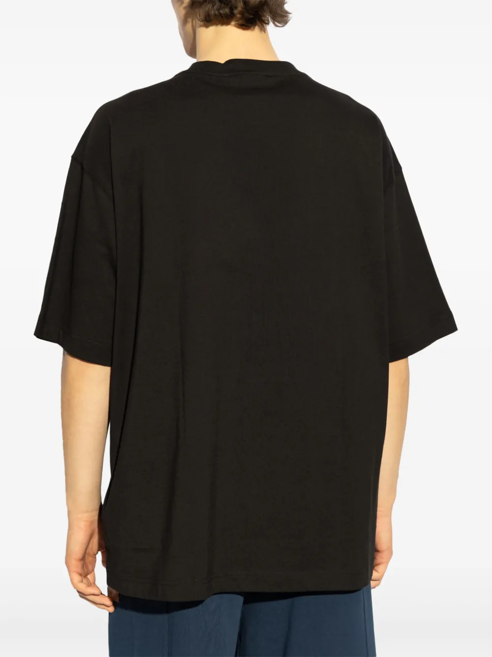 Versace Jeans Couture T-shirt met print Zwart