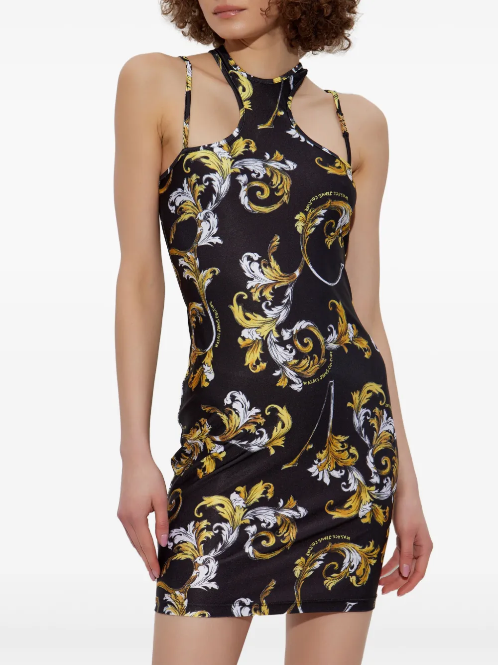 Versace Jeans Couture Jersey jurk Zwart
