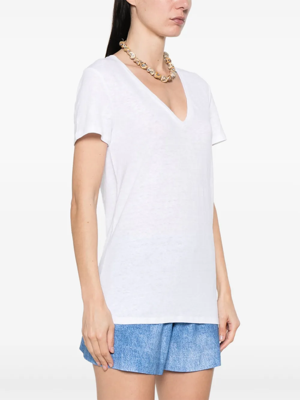 Majestic Filatures Slub T-shirt Wit