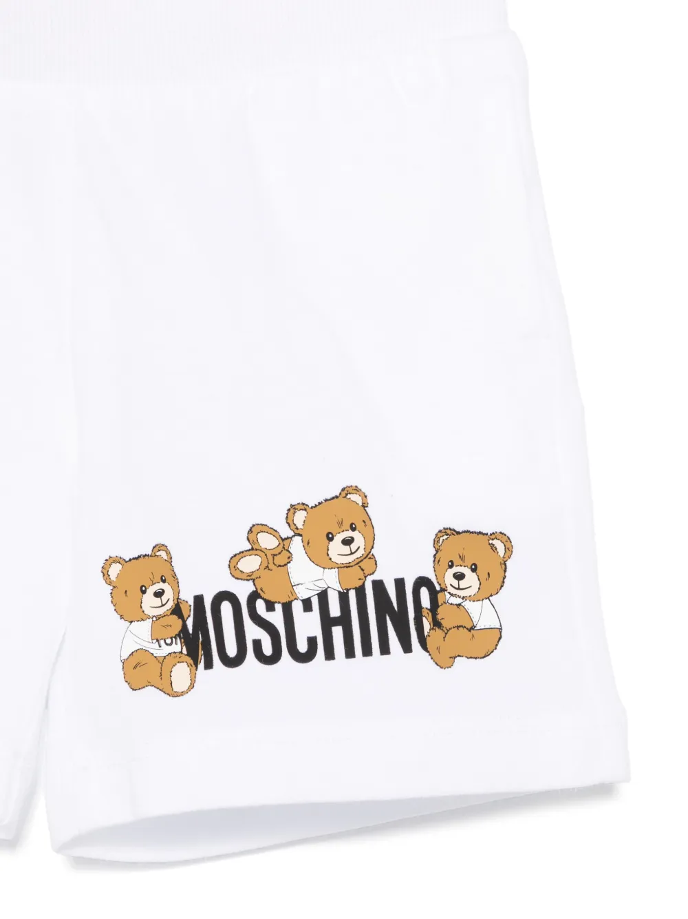 Moschino Kids Shorts met teddybeerprint Wit