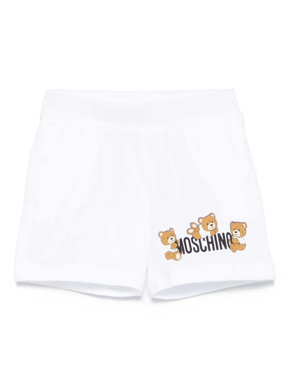 Moschino Kids Shorts met teddybeerprint Wit