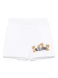 Moschino Kids Teddy Bear-print shorts - White