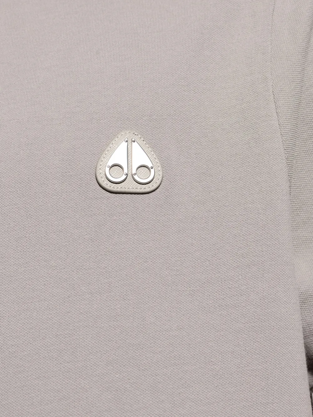 Shop Moose Knuckles Everett Logo-appliqué Polo Shirt In 灰色