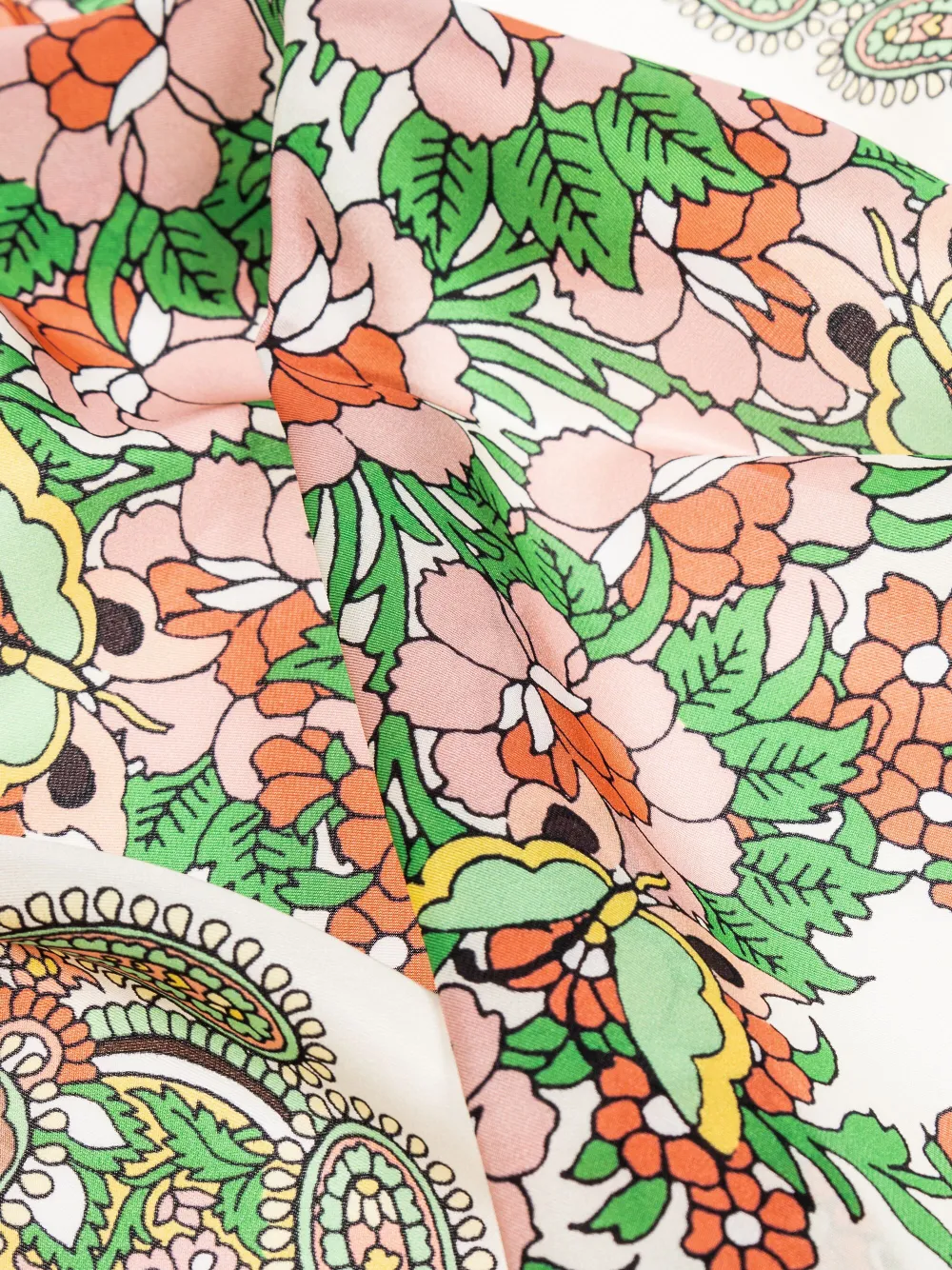 ETRO Sjaal met bloemenprint Wit