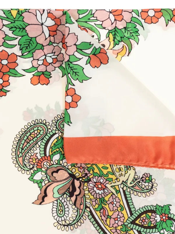 ETRO フローラル スカーフ | ホワイト | FARFETCH JP